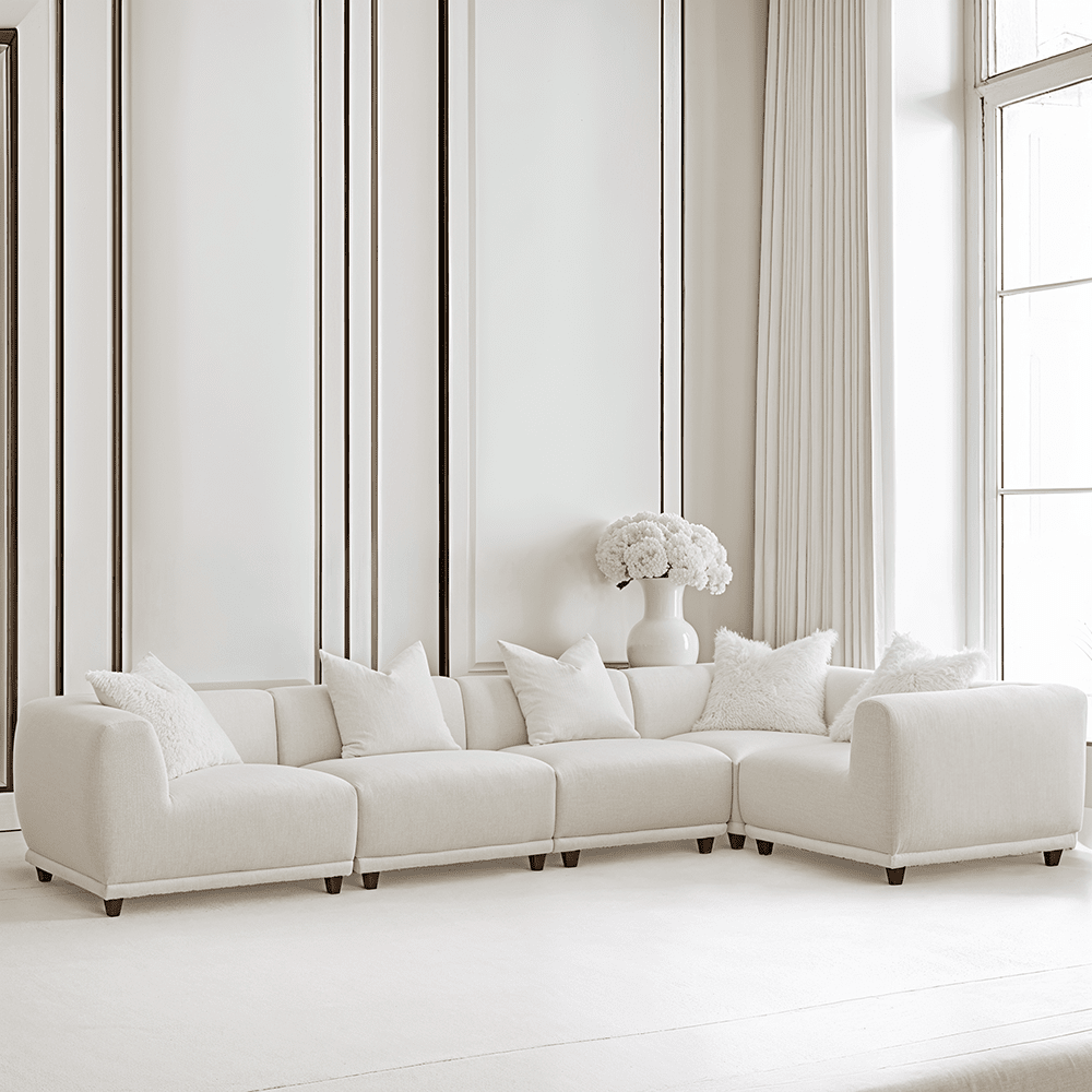 Arlo Polar Boucle Modular Sofa Range