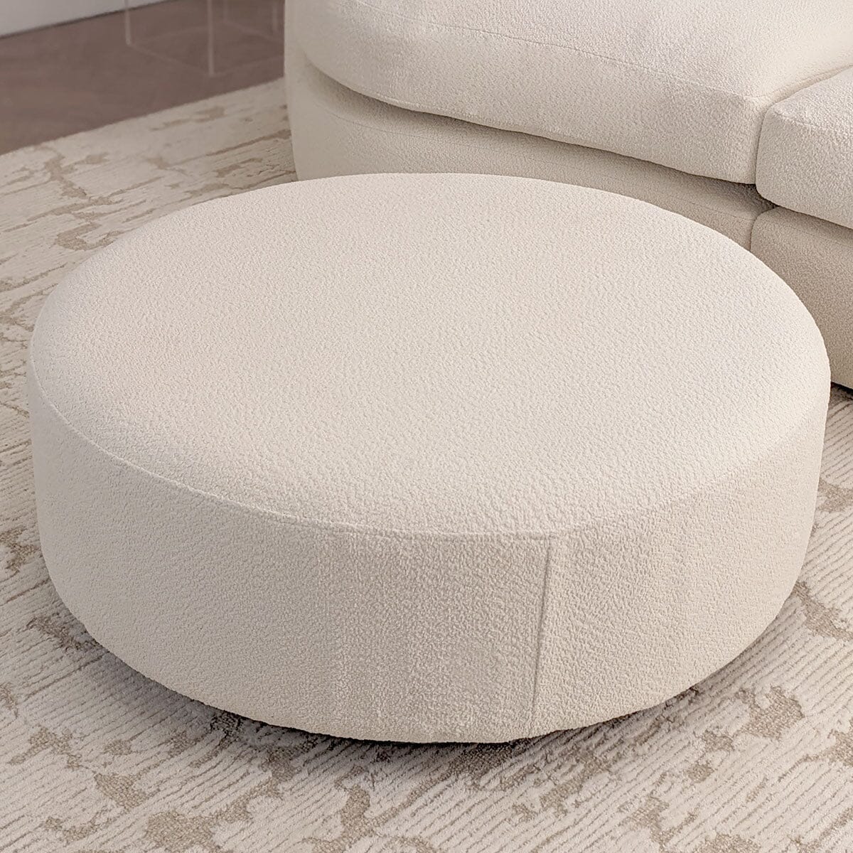 Aurelia Cream Boucle Curved Pillowback Sofa Range