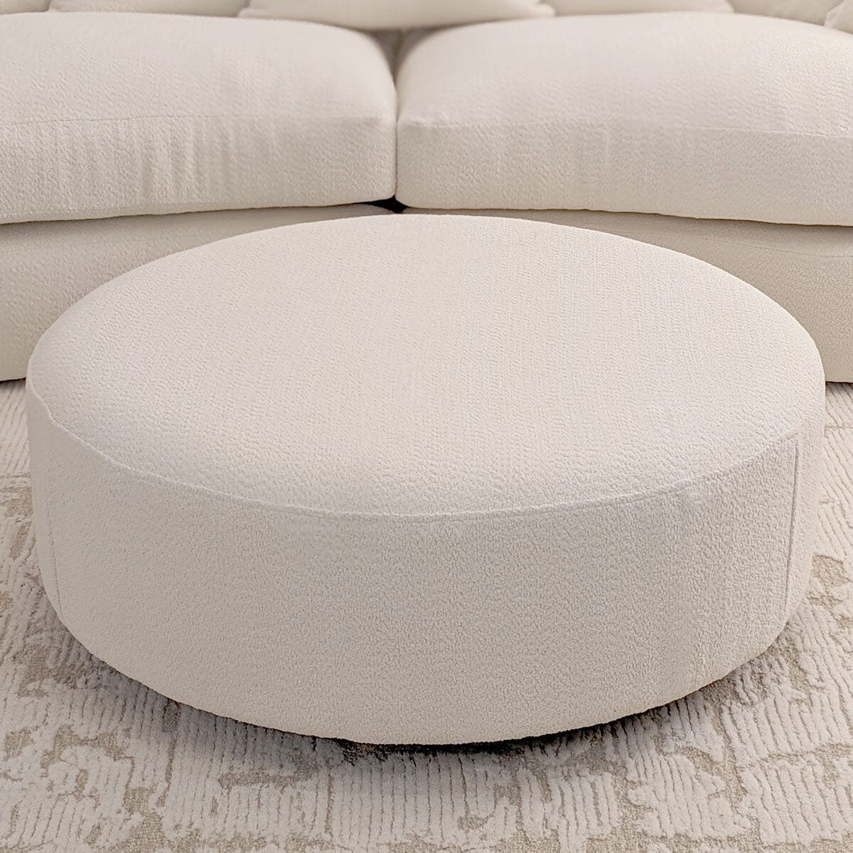 Aurelia Cream Boucle Curved Pillowback Sofa Range