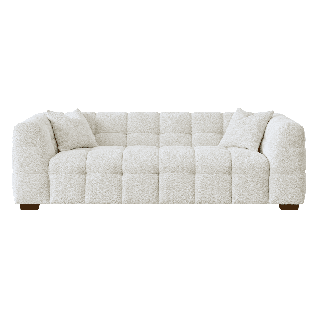 Bubble Oatmeal Boucle 3 Seater Sofa