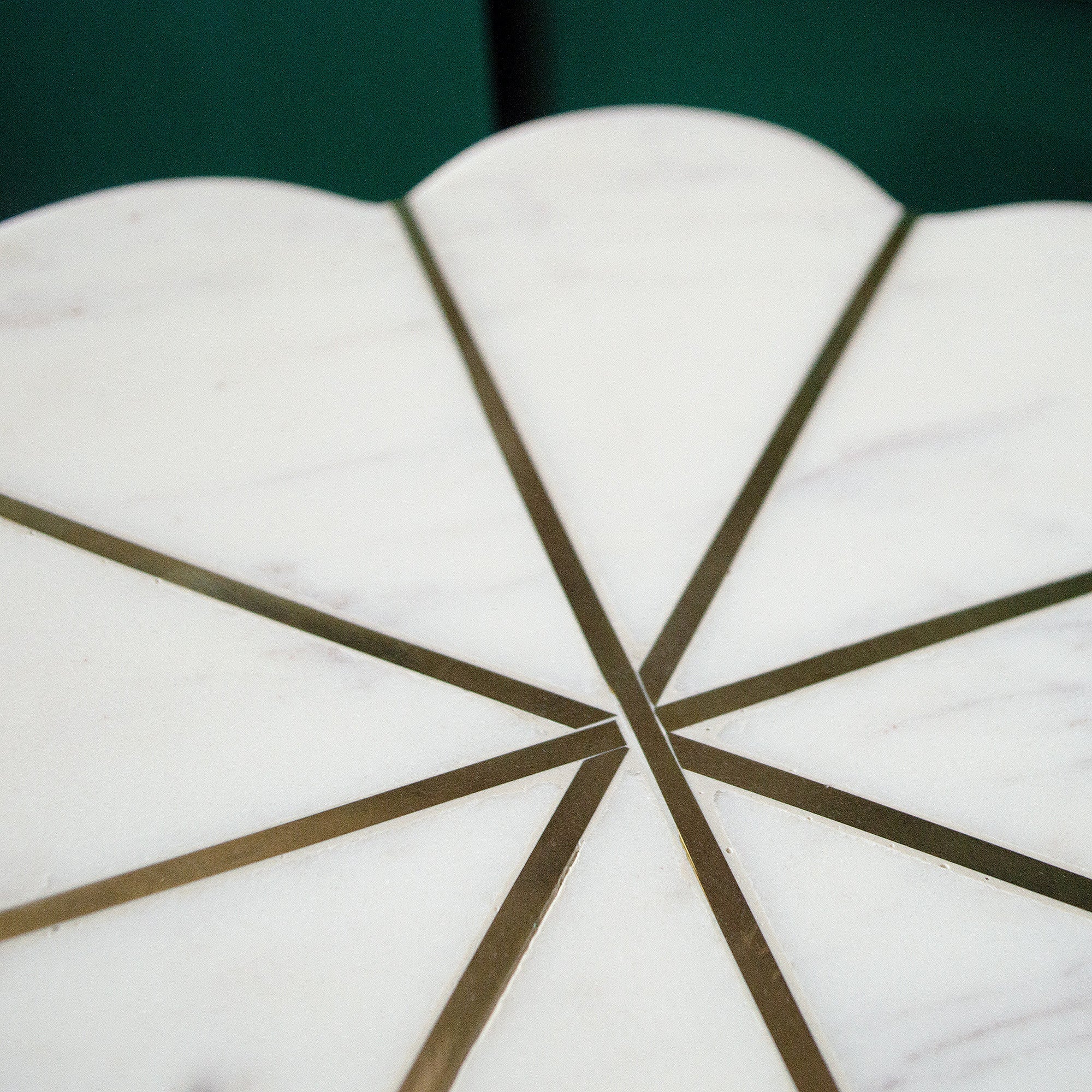 Cassia Marble Flower Side Table