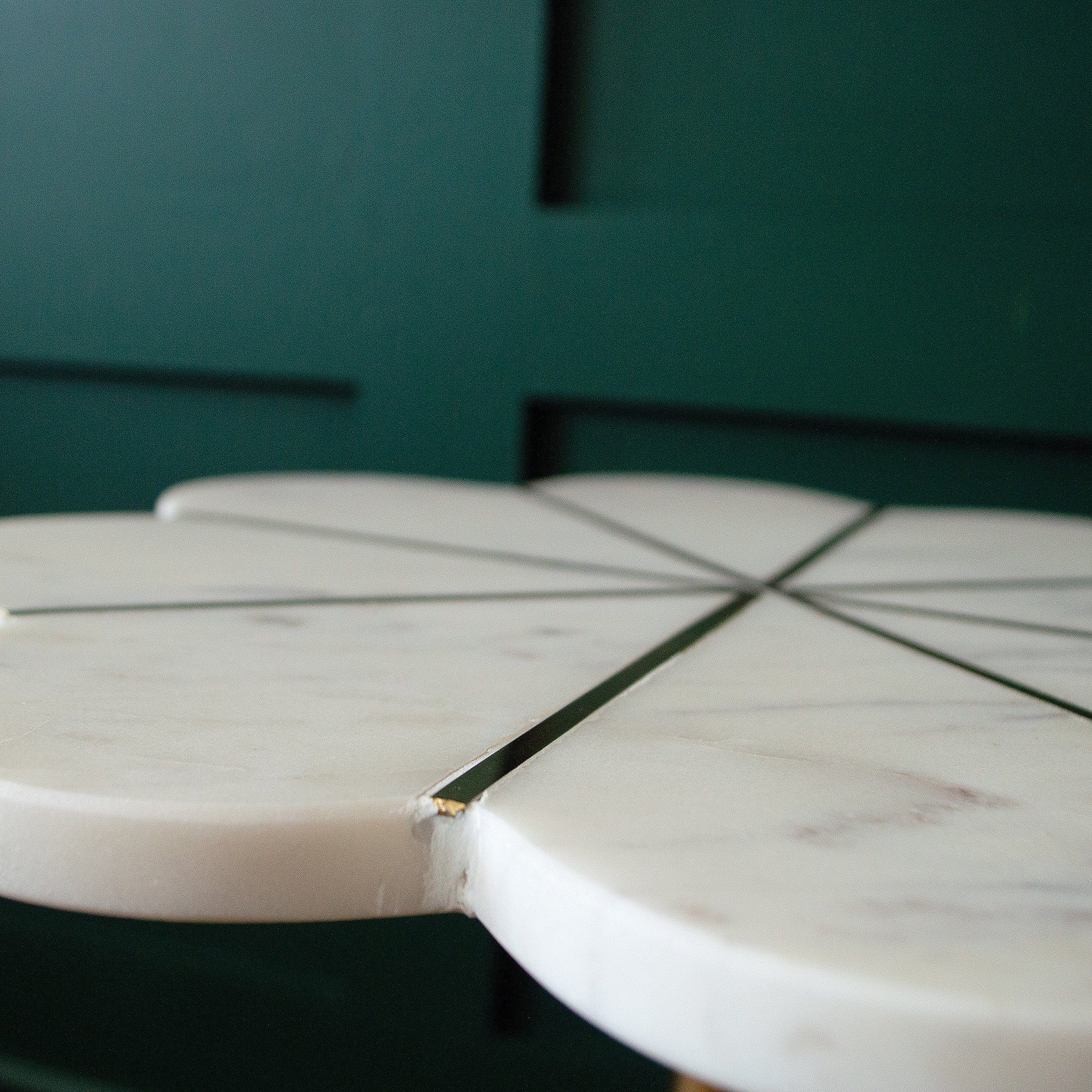 Cassia Marble Flower Side Table