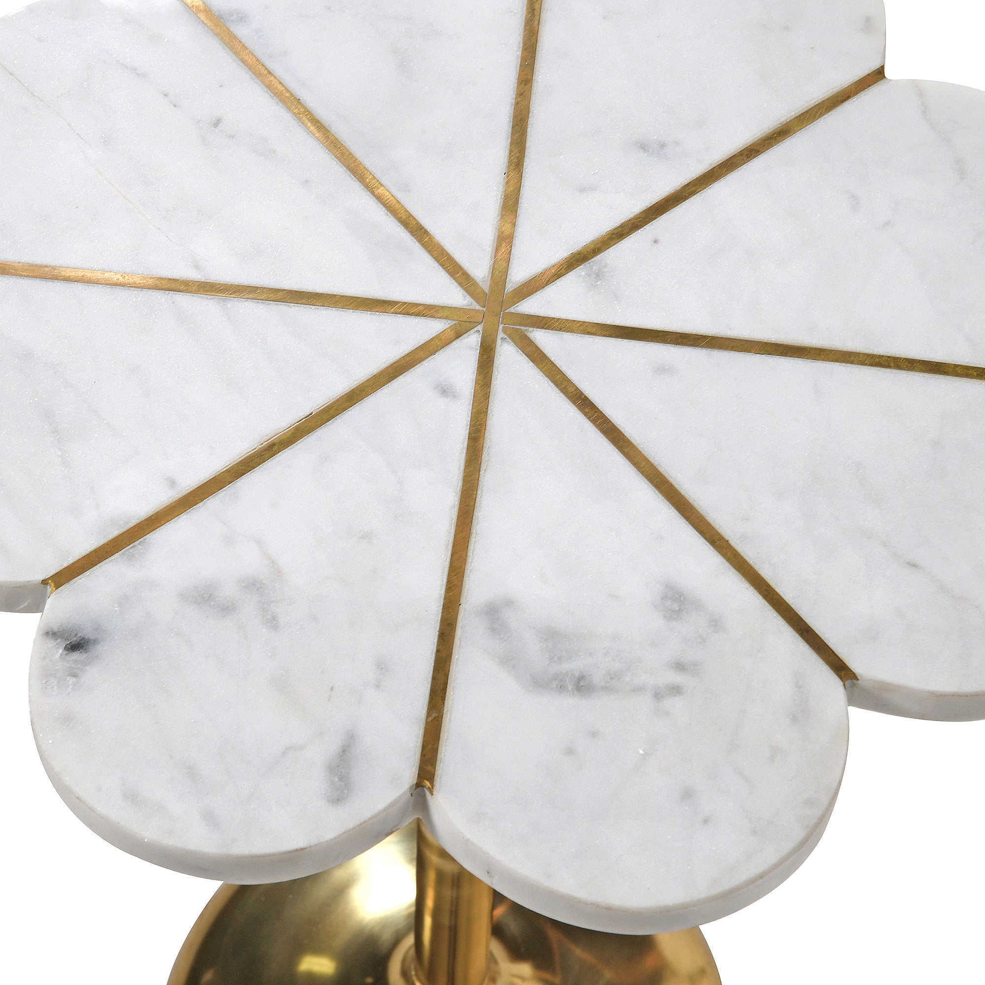 Cassia Marble Flower Side Table