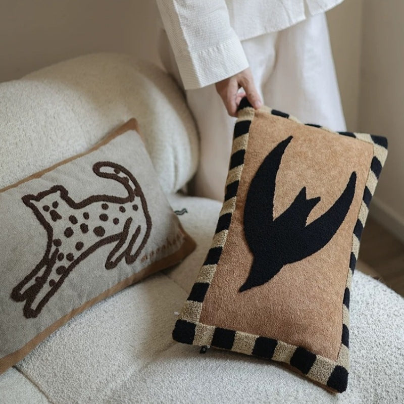 Cat and Bat Pillows