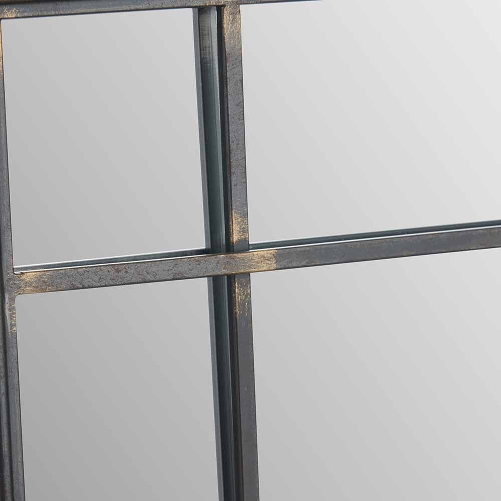 Chester Antique Bronze Square Metal Wall Mirror