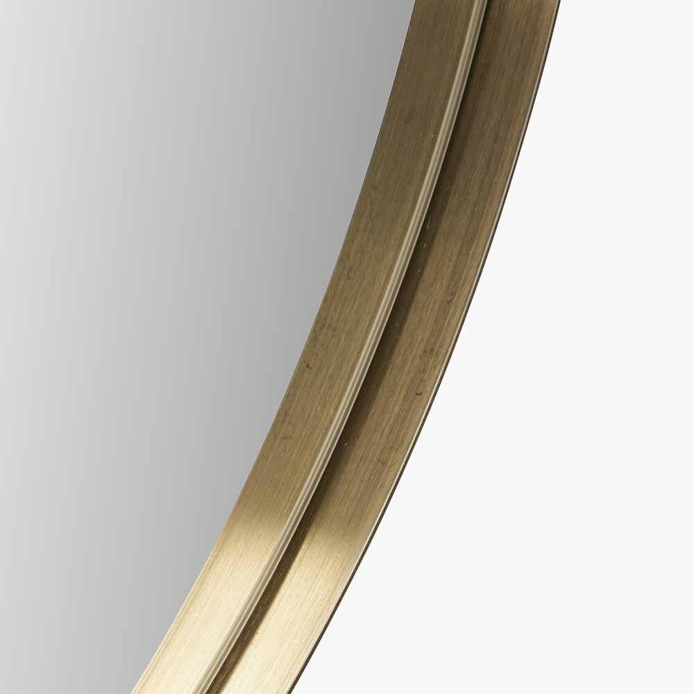 Dakota Gold Metal Oval Wall Mirror