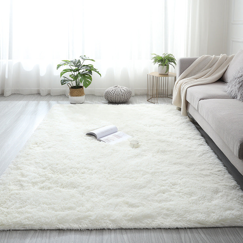 Plush White Shag Rug