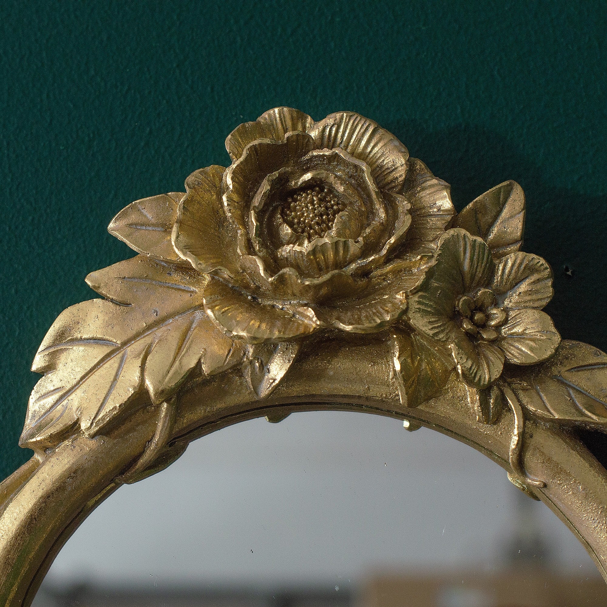 Golden Perching Parrot Mirror