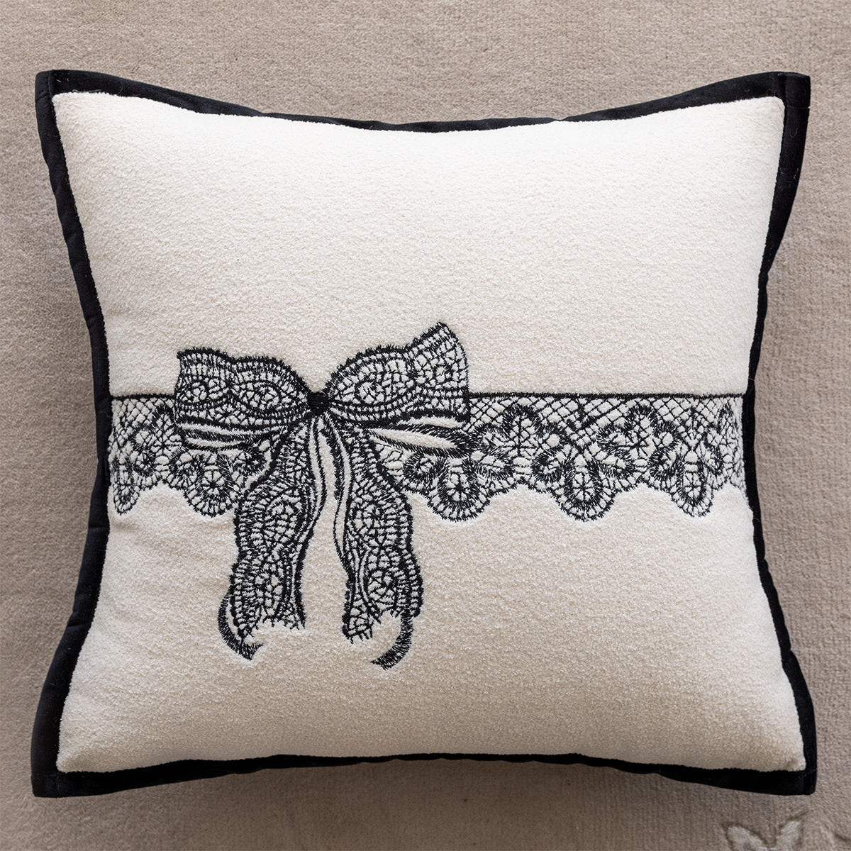 Lace Bow Cushion