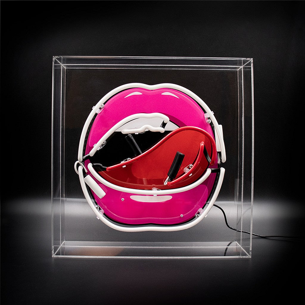 Lips Neon Acrylic Box Light