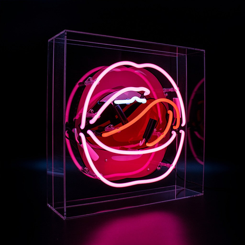 Lips Neon Acrylic Box Light