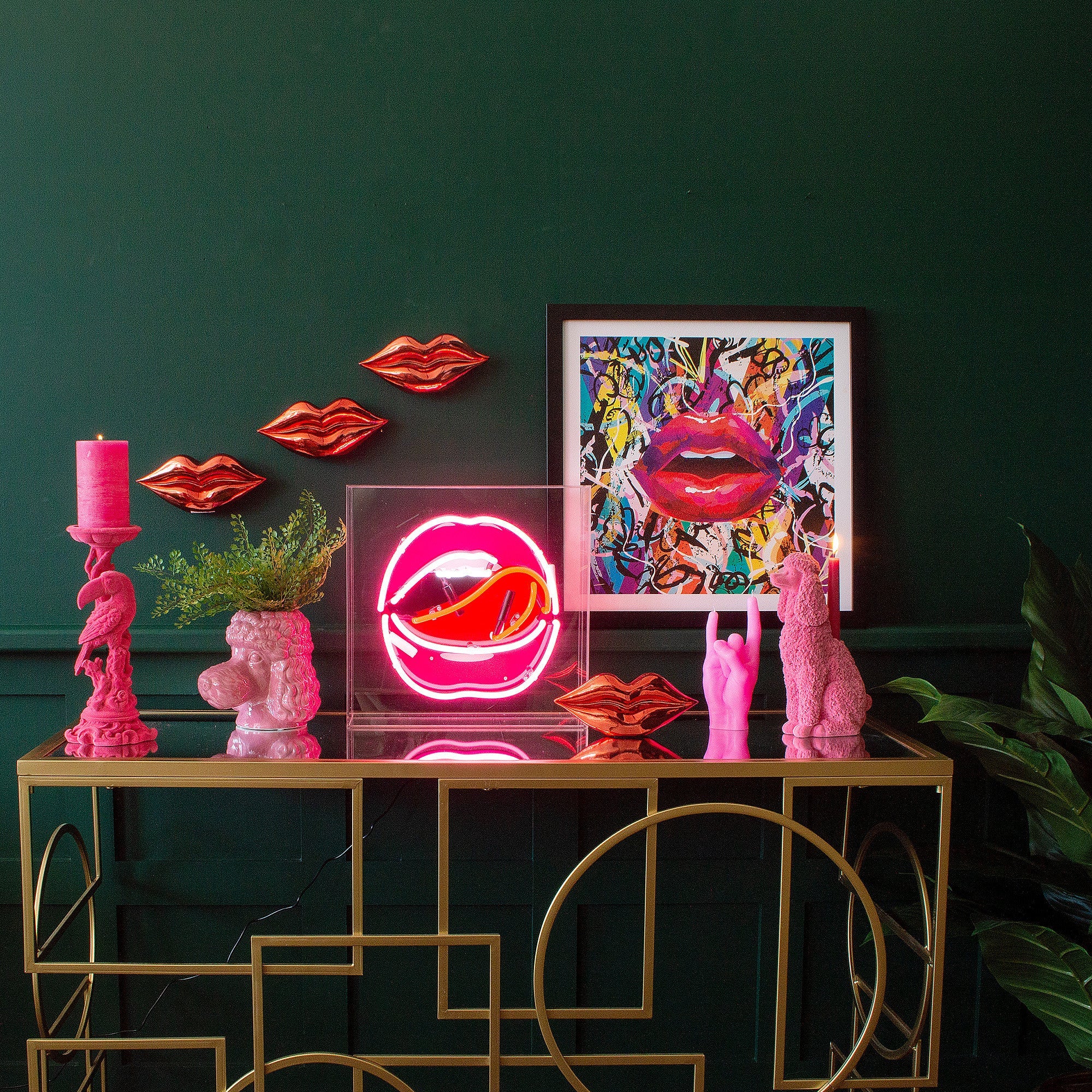 Lips Neon Acrylic Box Light