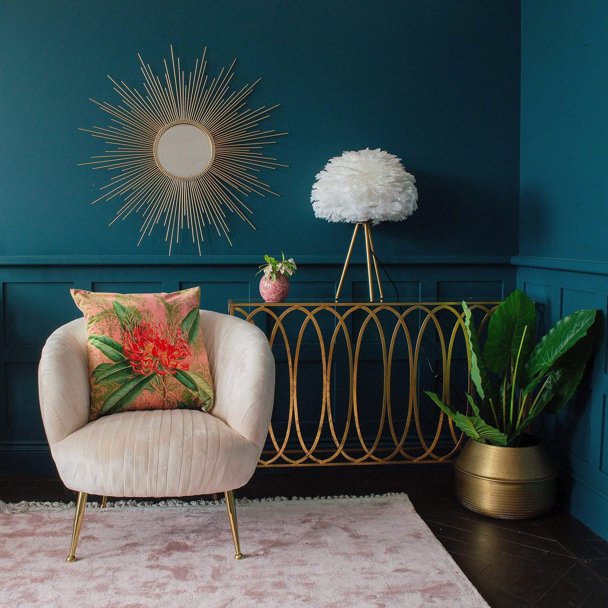 Marilyn Blush Velvet Armchair