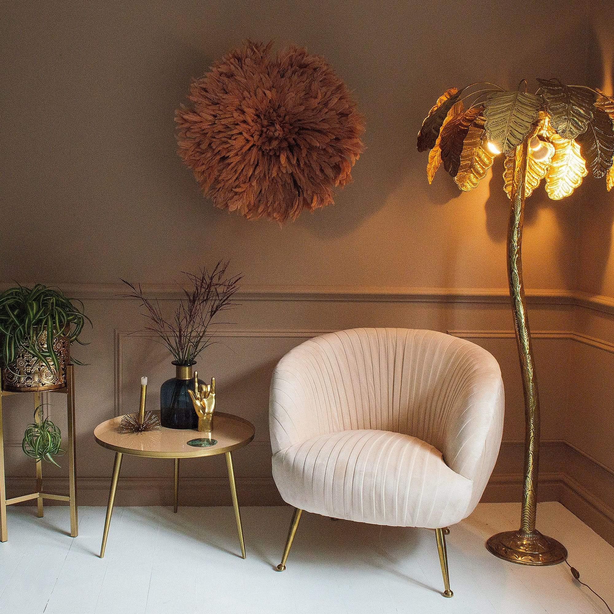 Marilyn Blush Velvet Armchair
