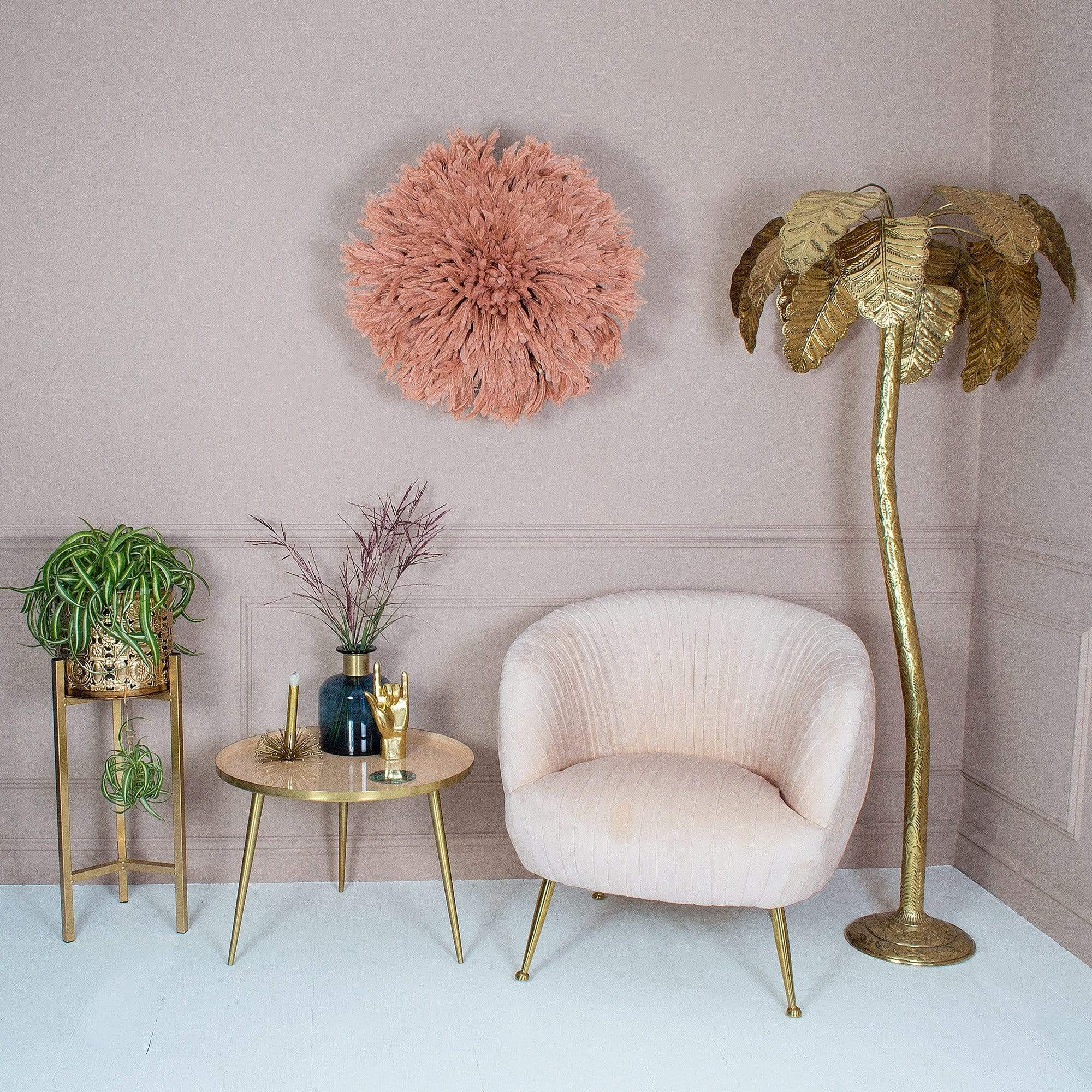 Marilyn Blush Velvet Armchair