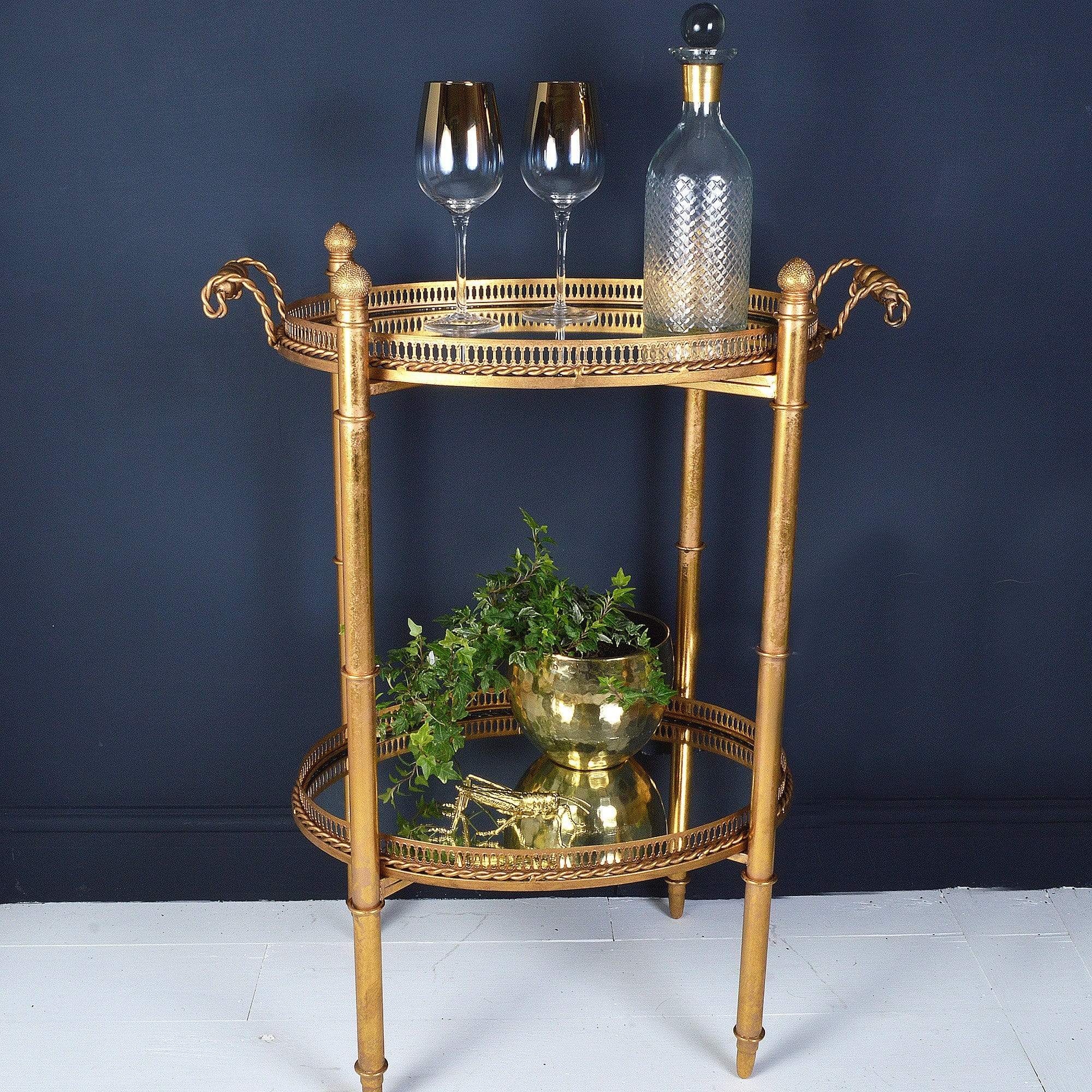 Mirrored Drinks Stand