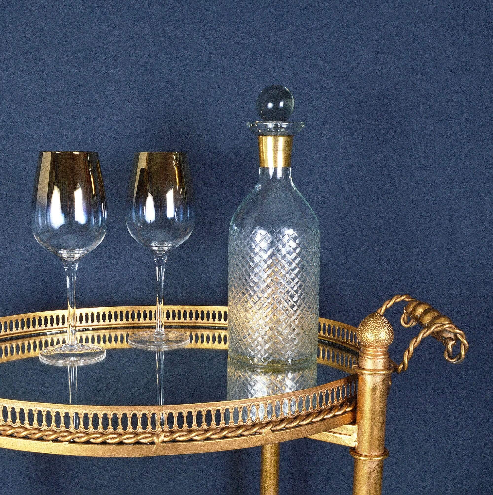 Mirrored Drinks Stand