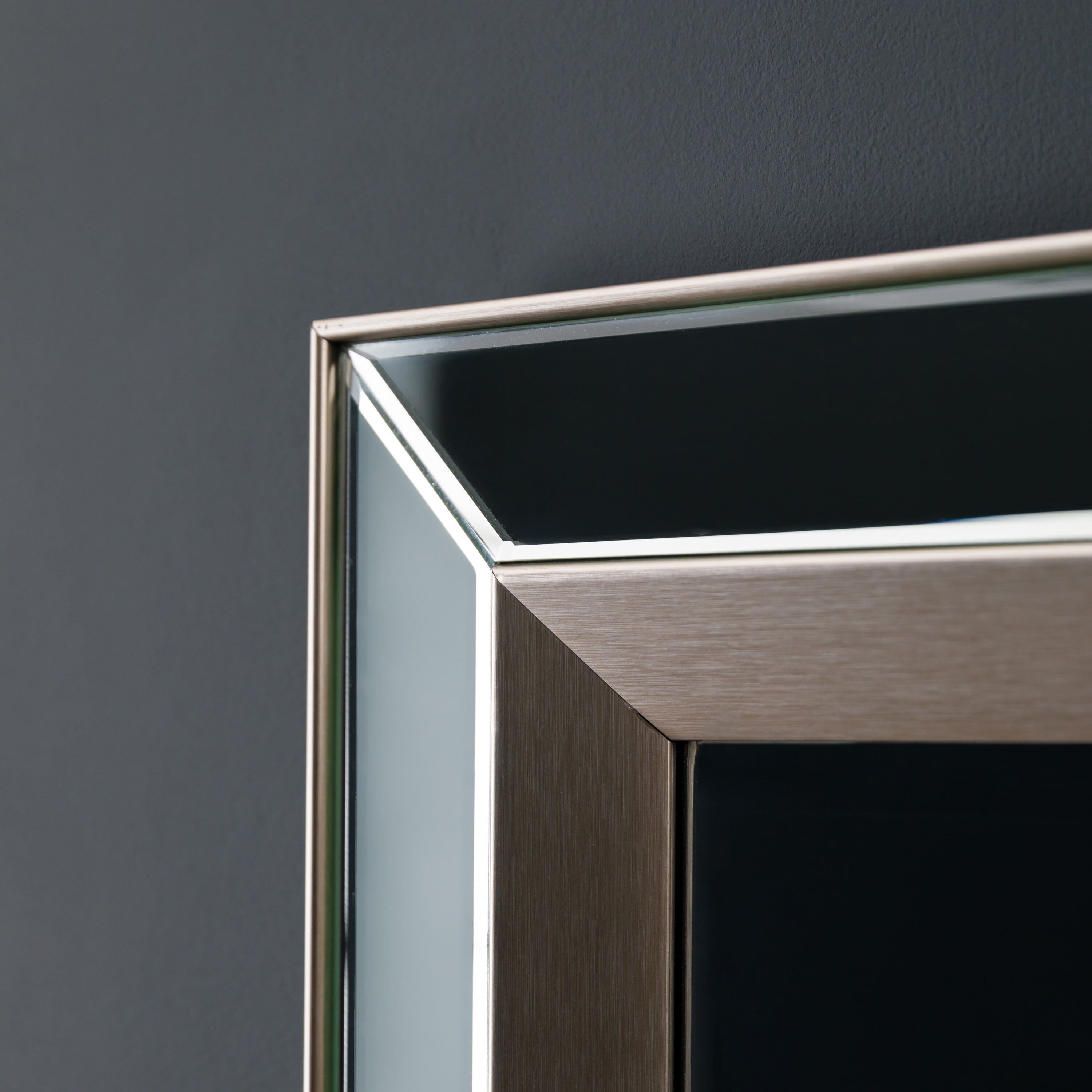 Eloise Silver Framed Rectangular Wall Mirror