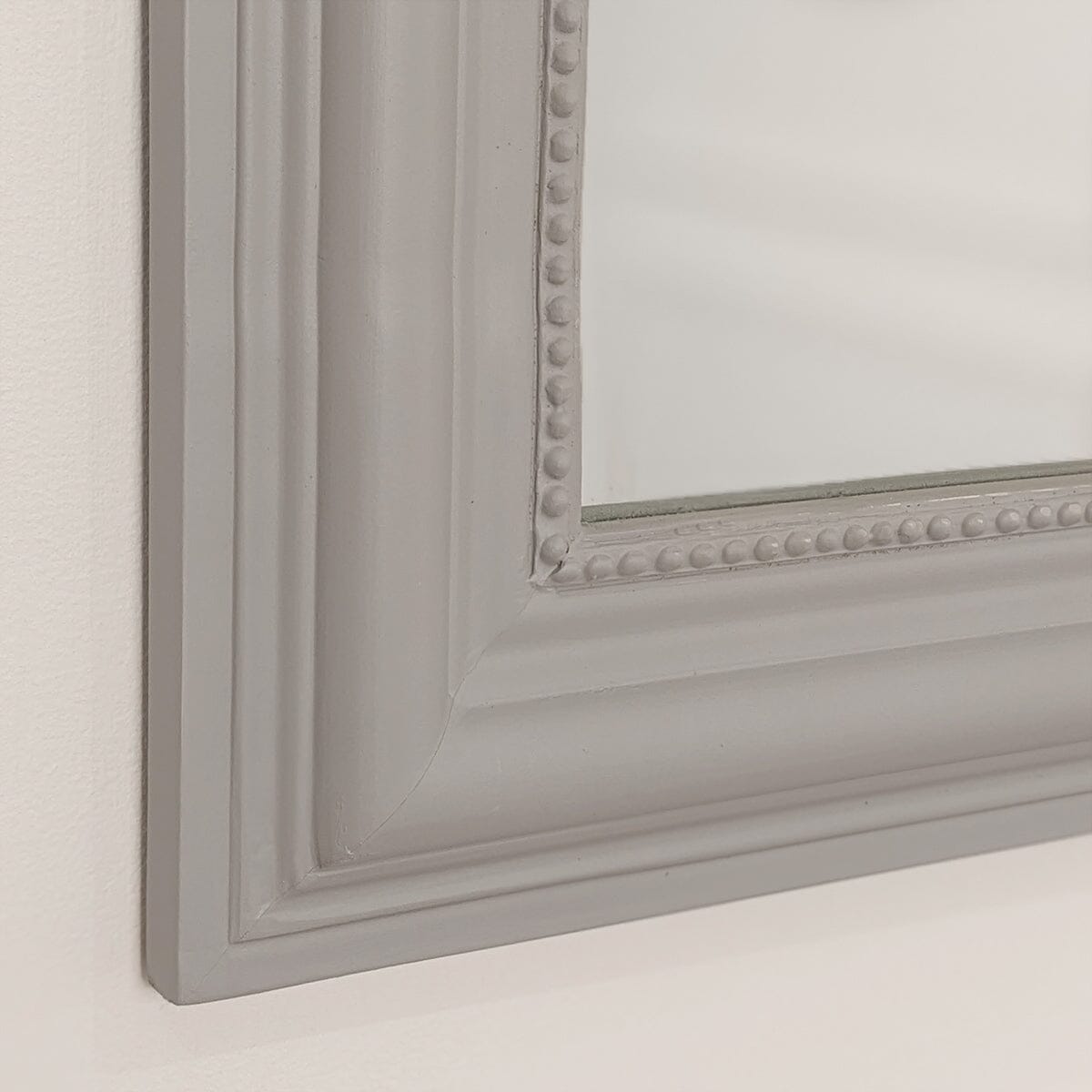 Newark Grey Arched Overmantle Mirror