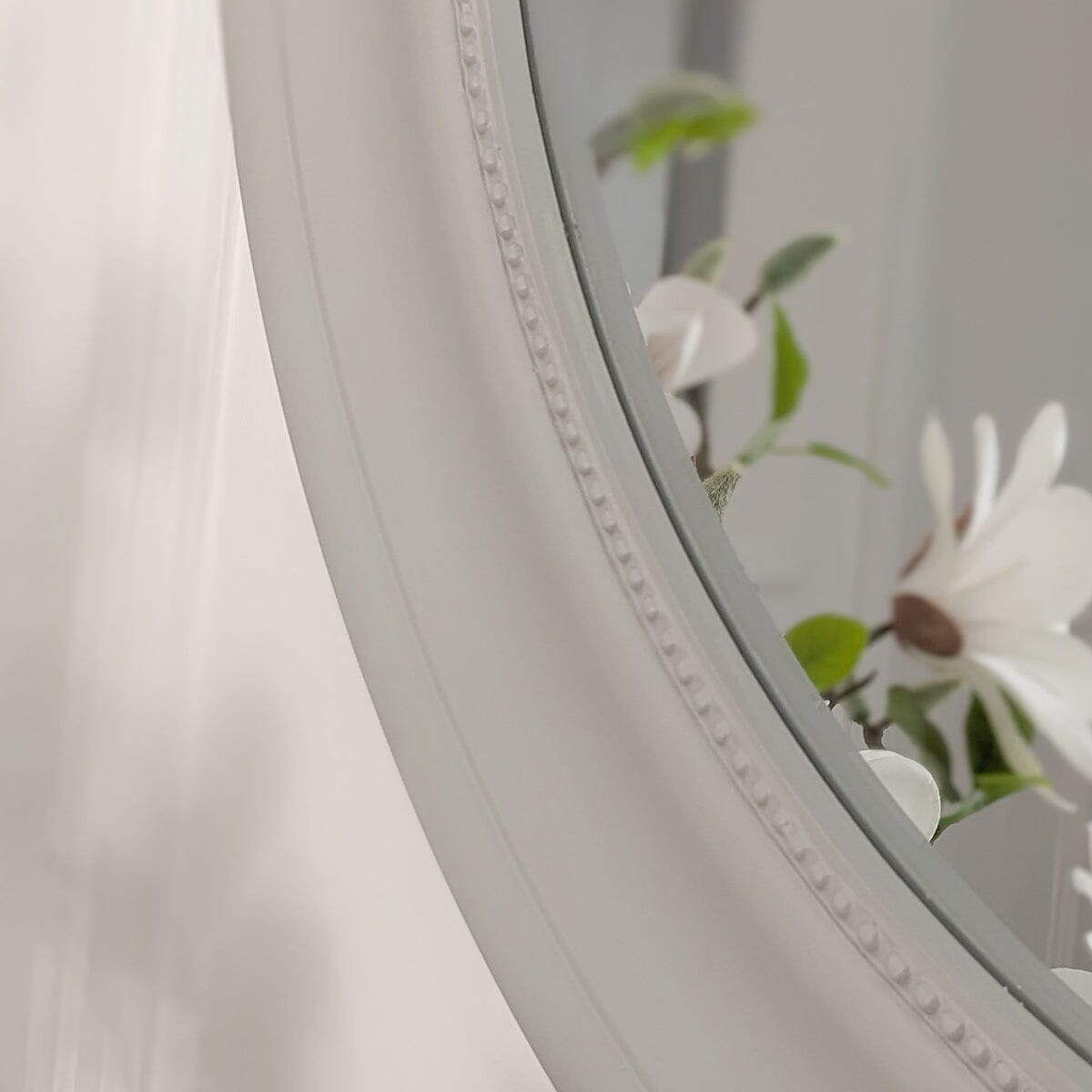 Newark Grey Round Wall Mirror