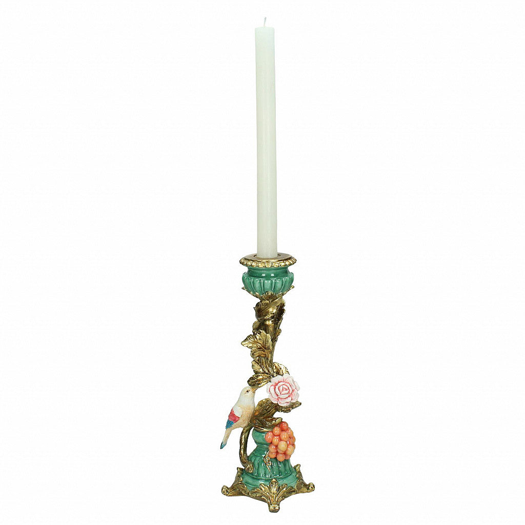 Ornate Perching Bird Candle Holder