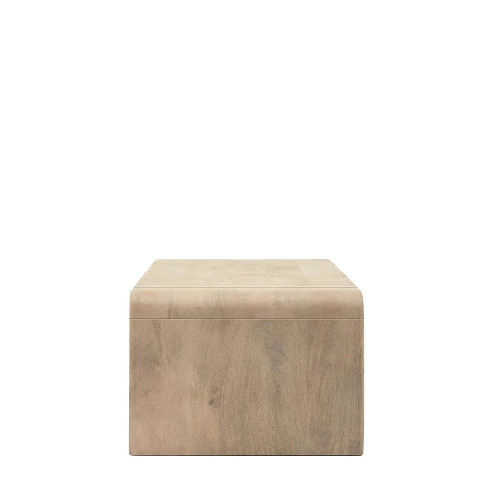 Penelope Luxury Ribbed Wooden 1 Door Coffee Table