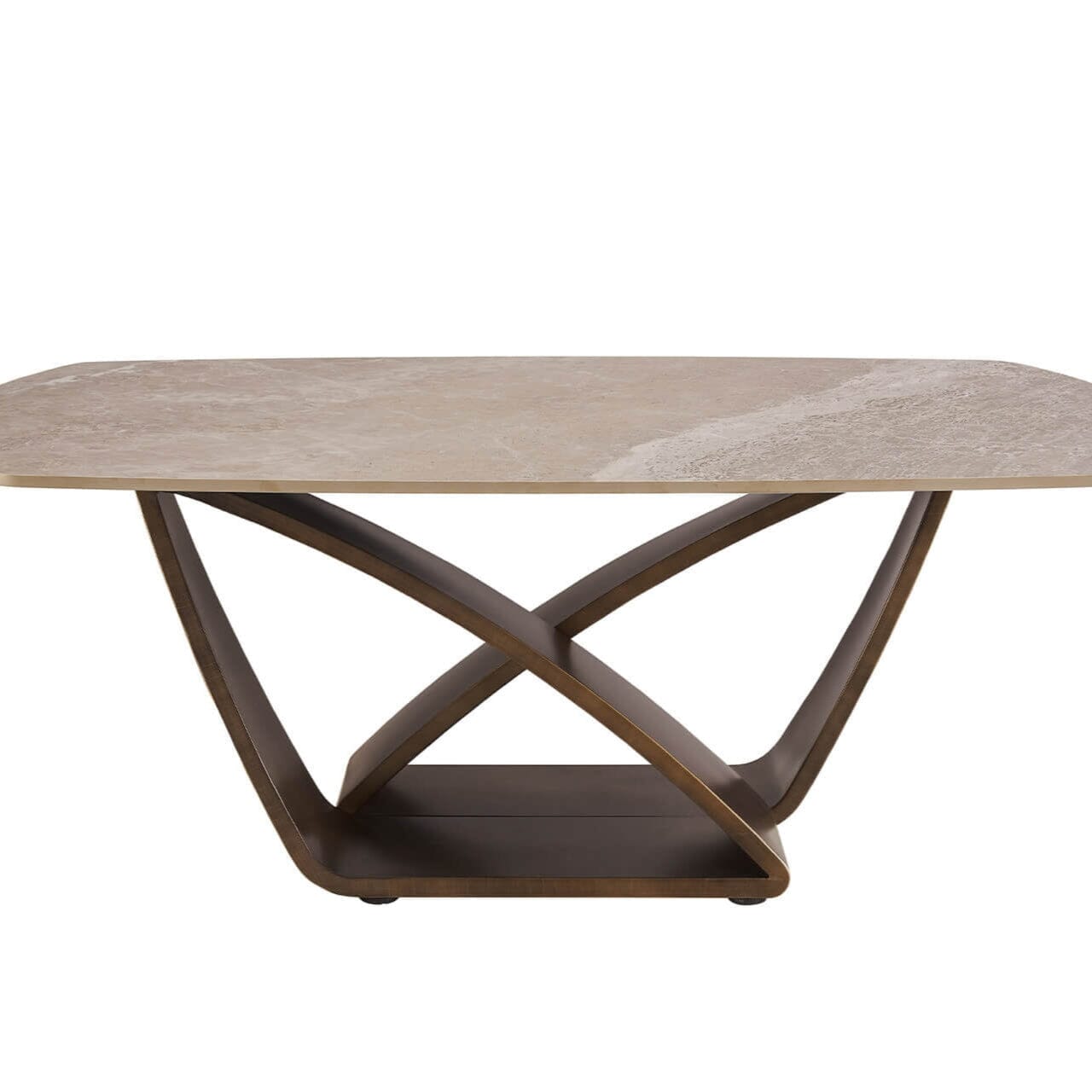 Sarzana Bronze Coffee Table with Stone Top