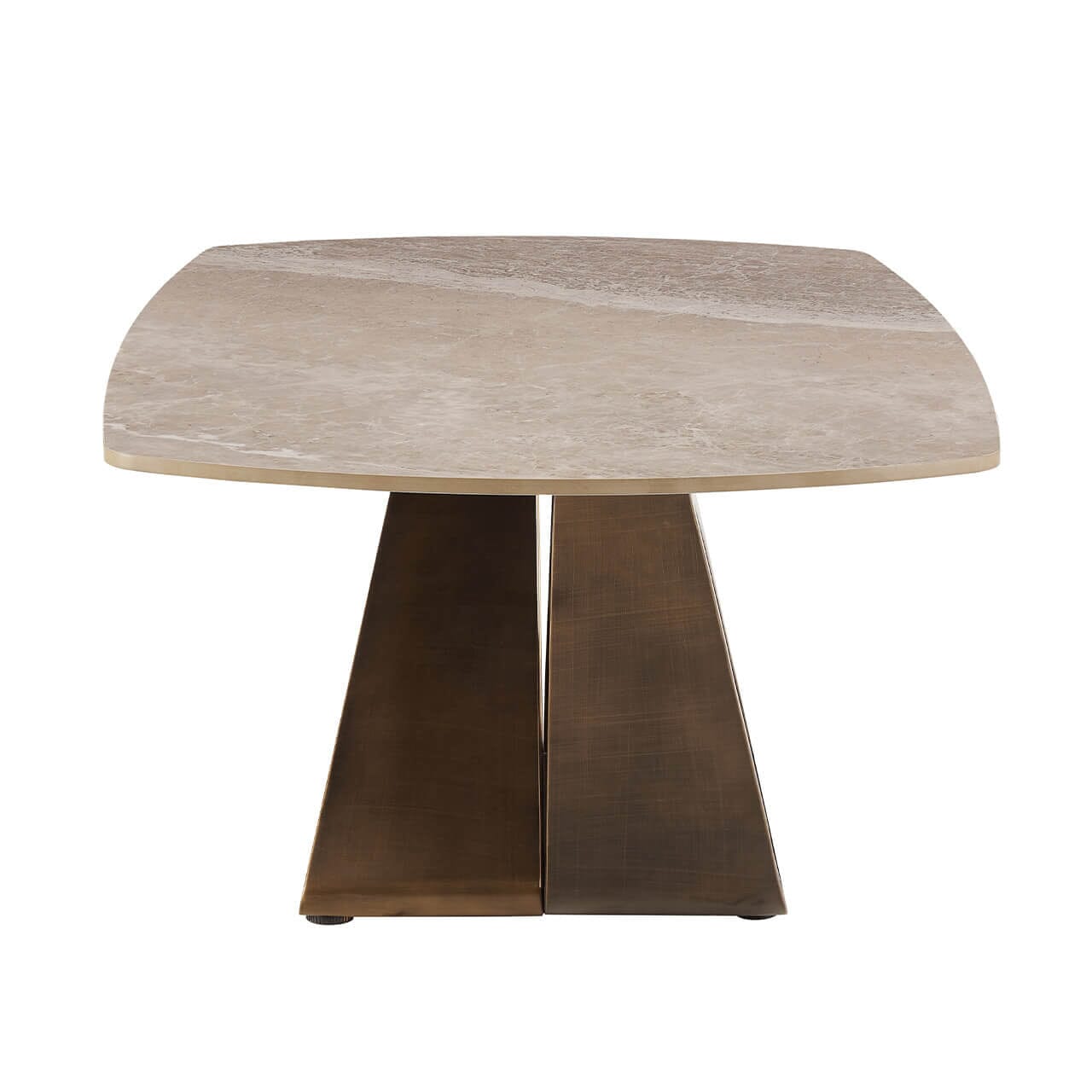 Sarzana Bronze Coffee Table with Stone Top
