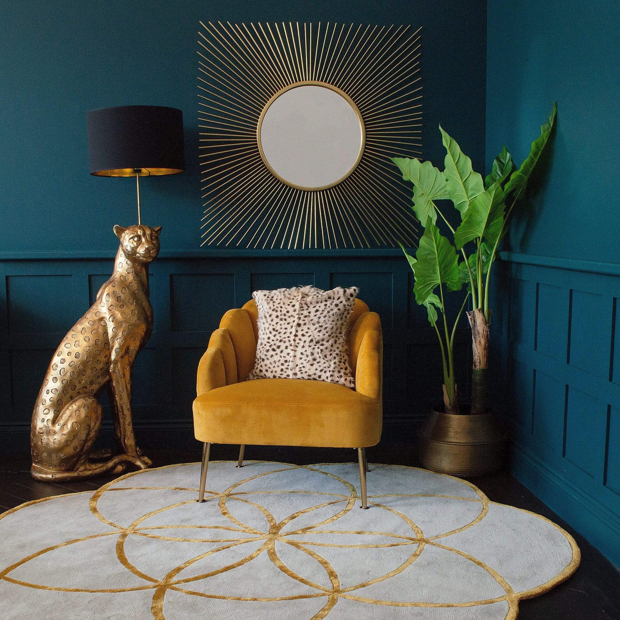 Square Sunburst Mirror
