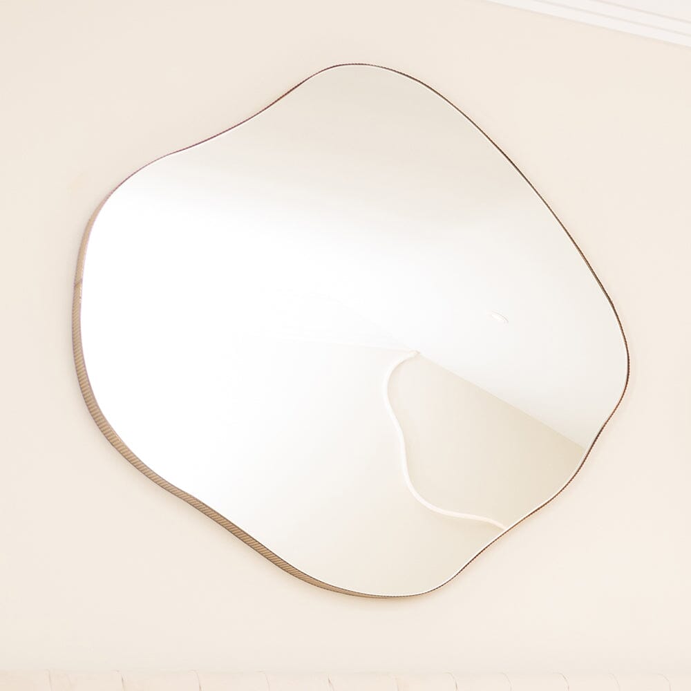 Valore Large Bronze Abstract Wall Mirror