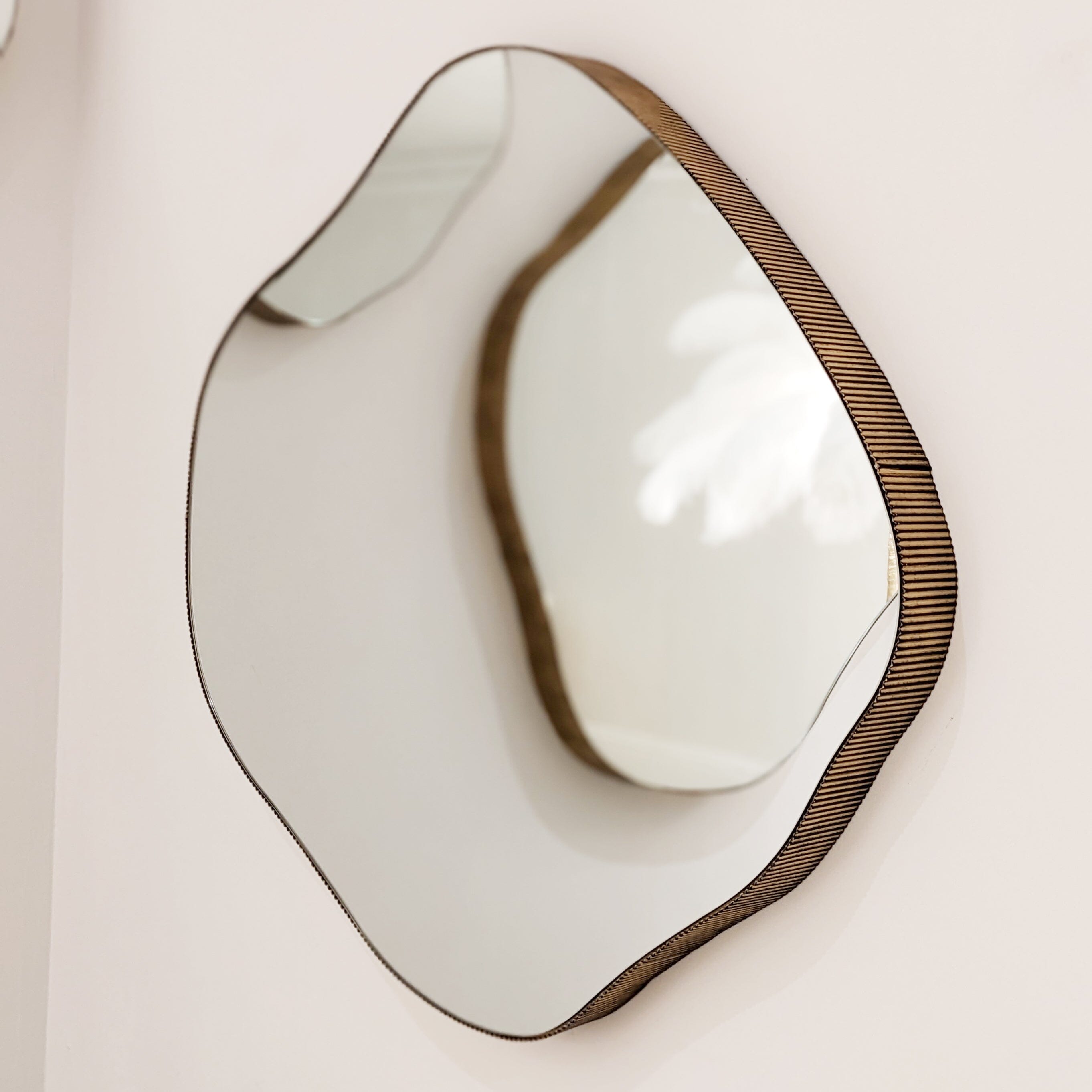 Valore Medium Bronze Abstract Wall Mirror