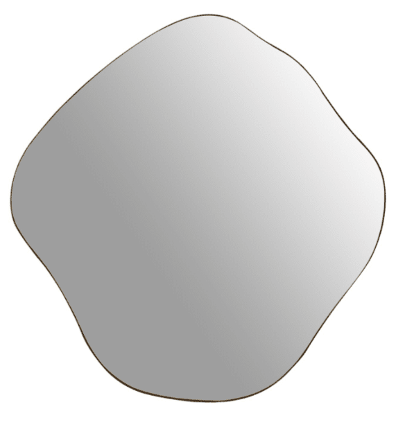 Valore Medium Bronze Abstract Wall Mirror