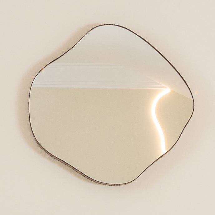Valore Small Bronze Abstract Wall Mirror