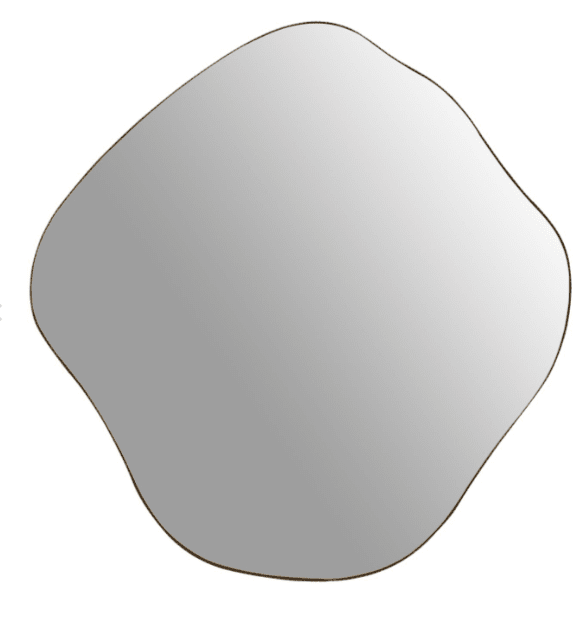 Valore Small Bronze Abstract Wall Mirror