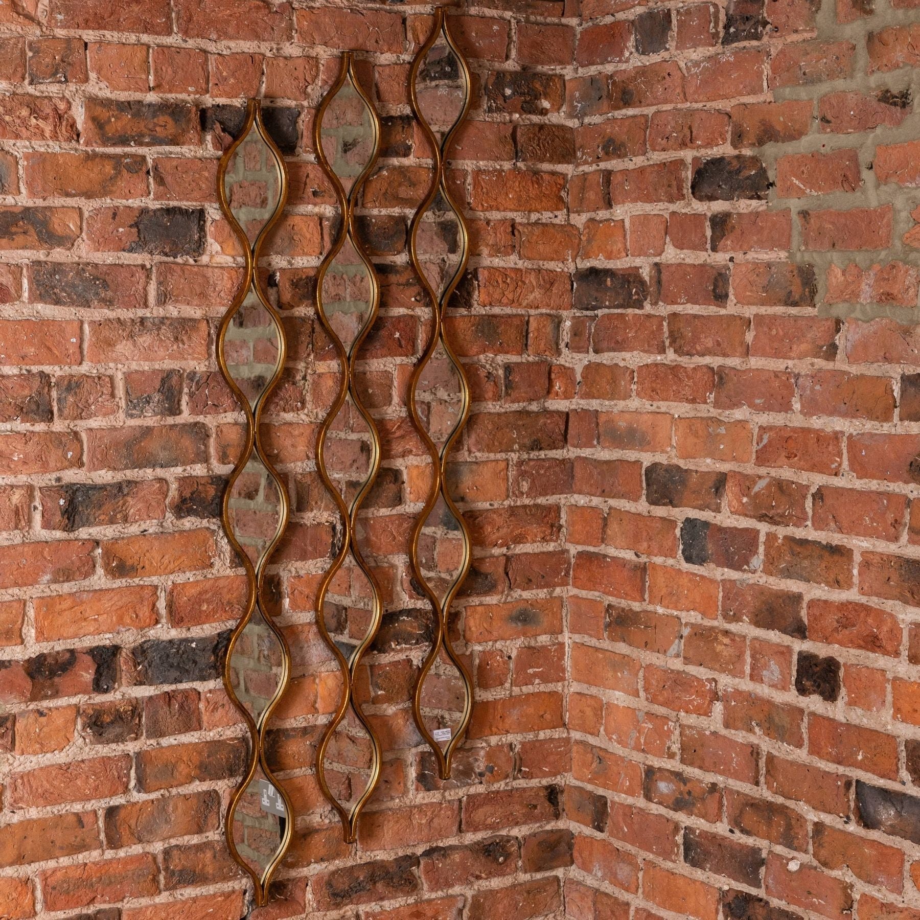 Wavy Glass Wall Mirror