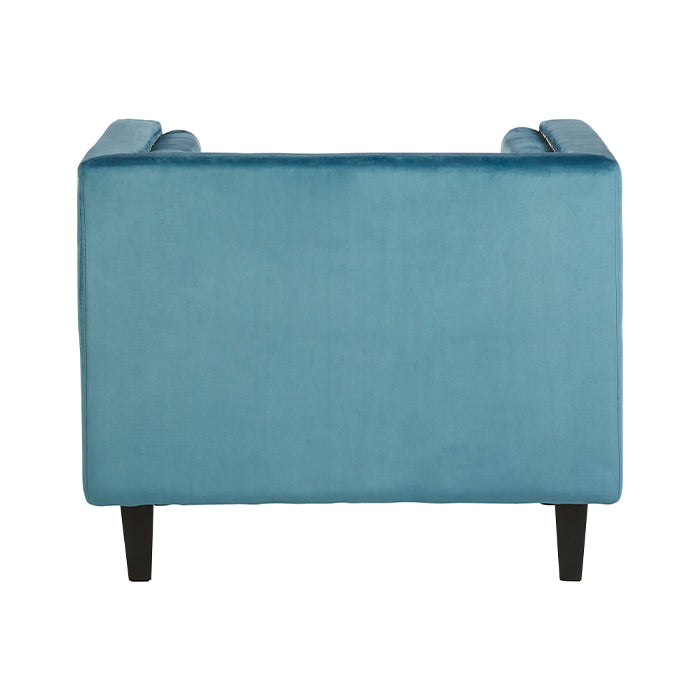 Blue Velvet Armchair