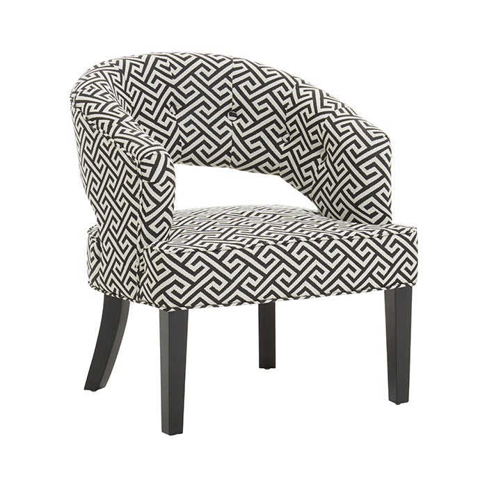 Geometric Cut Out Armchair