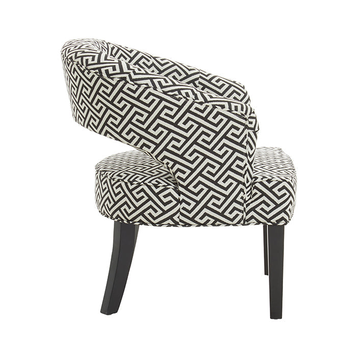 Geometric Cut Out Armchair