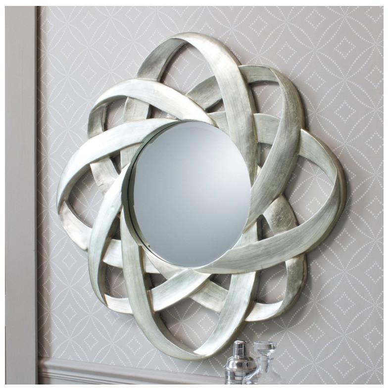 Constellation Silver Leaf Circular Wall Mirror