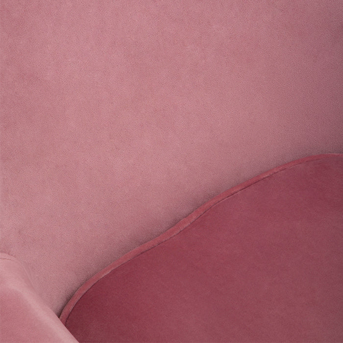 Blush Pink Velvet Swivel Desk Chair