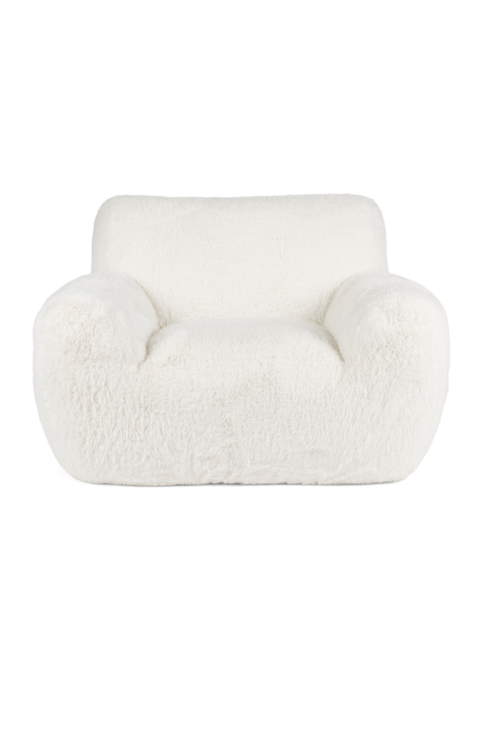 White Chunky Lounge Chair | Bold Monkey Cuddle the Yeti