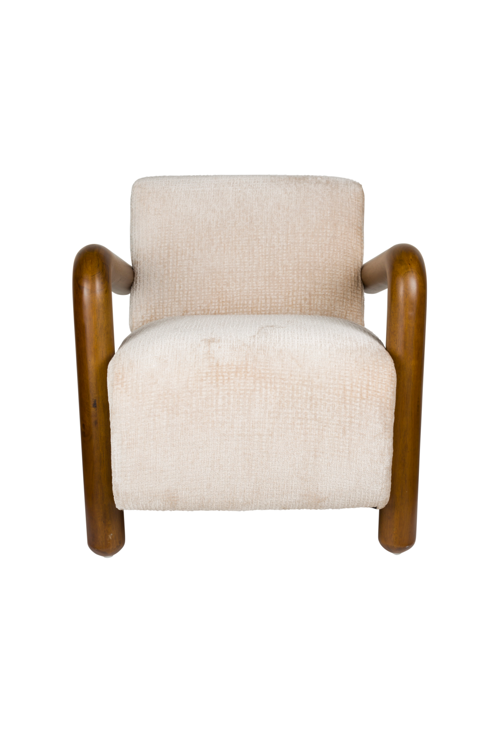 Cream Upholstered Lounge Armchair | Dutchbone Robinson