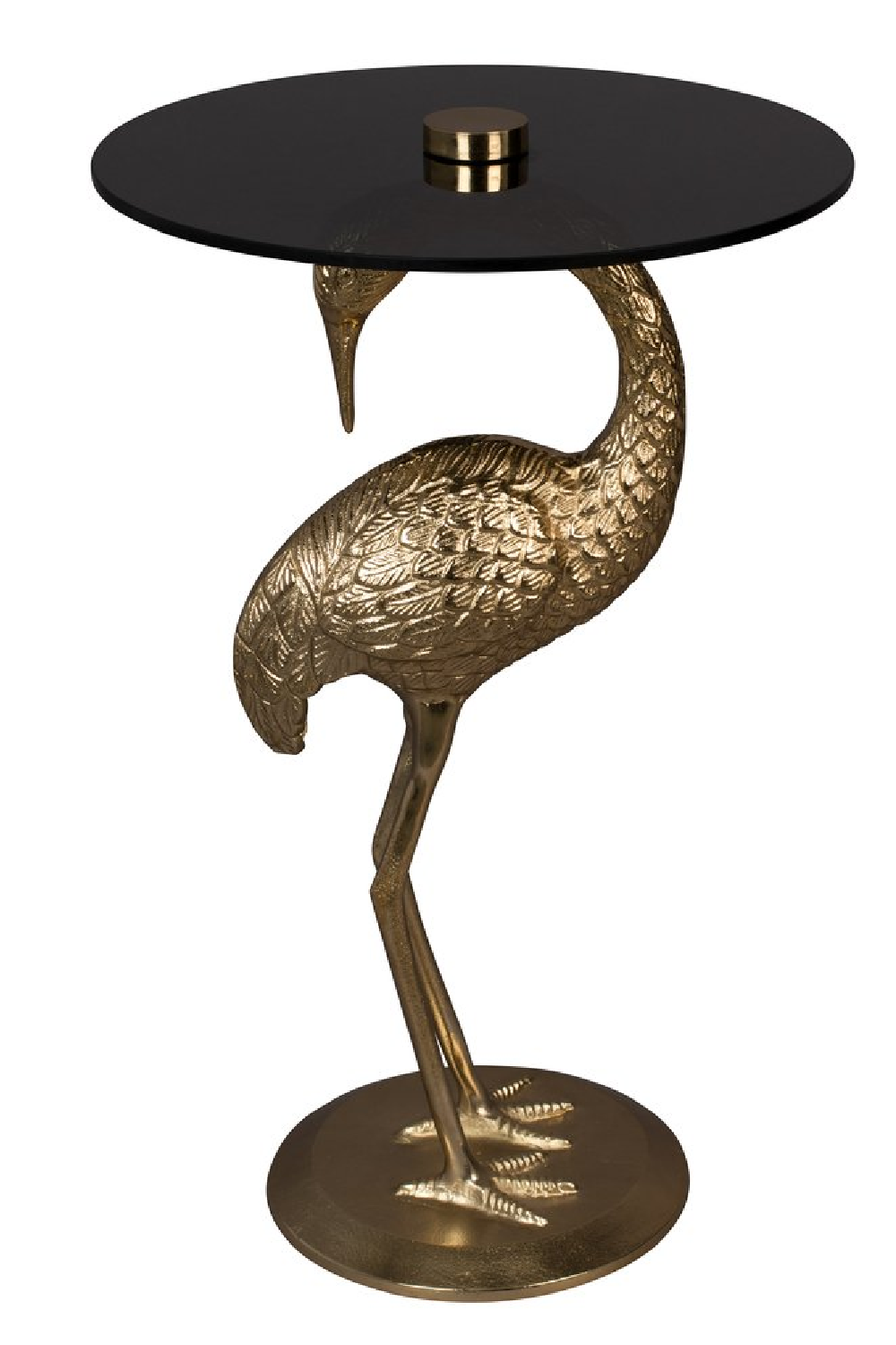 Gold Crane Bird End Table | Dutchbone Crane