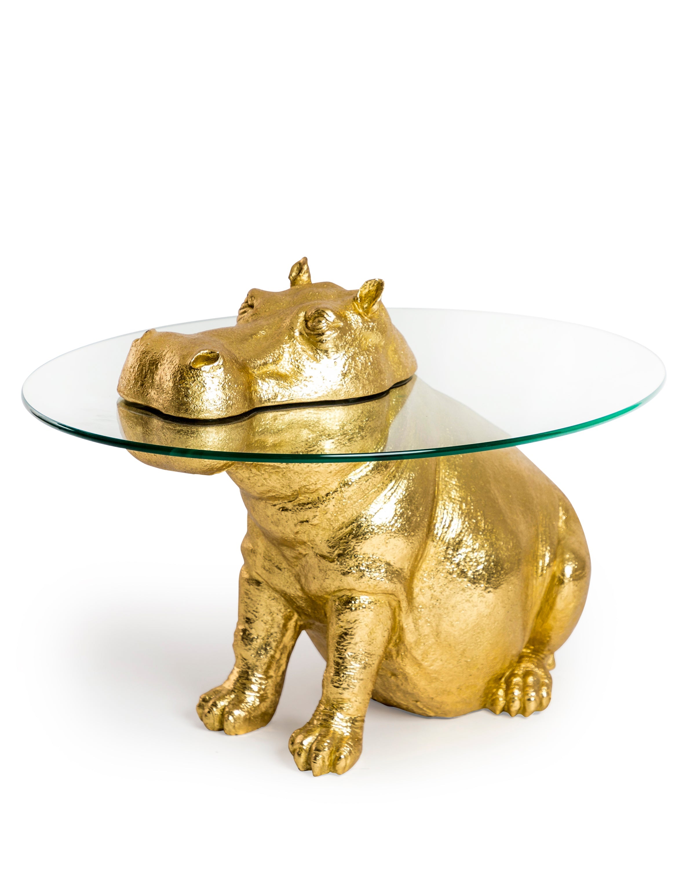 Patty Potamus Hippo Gold Coffee Table