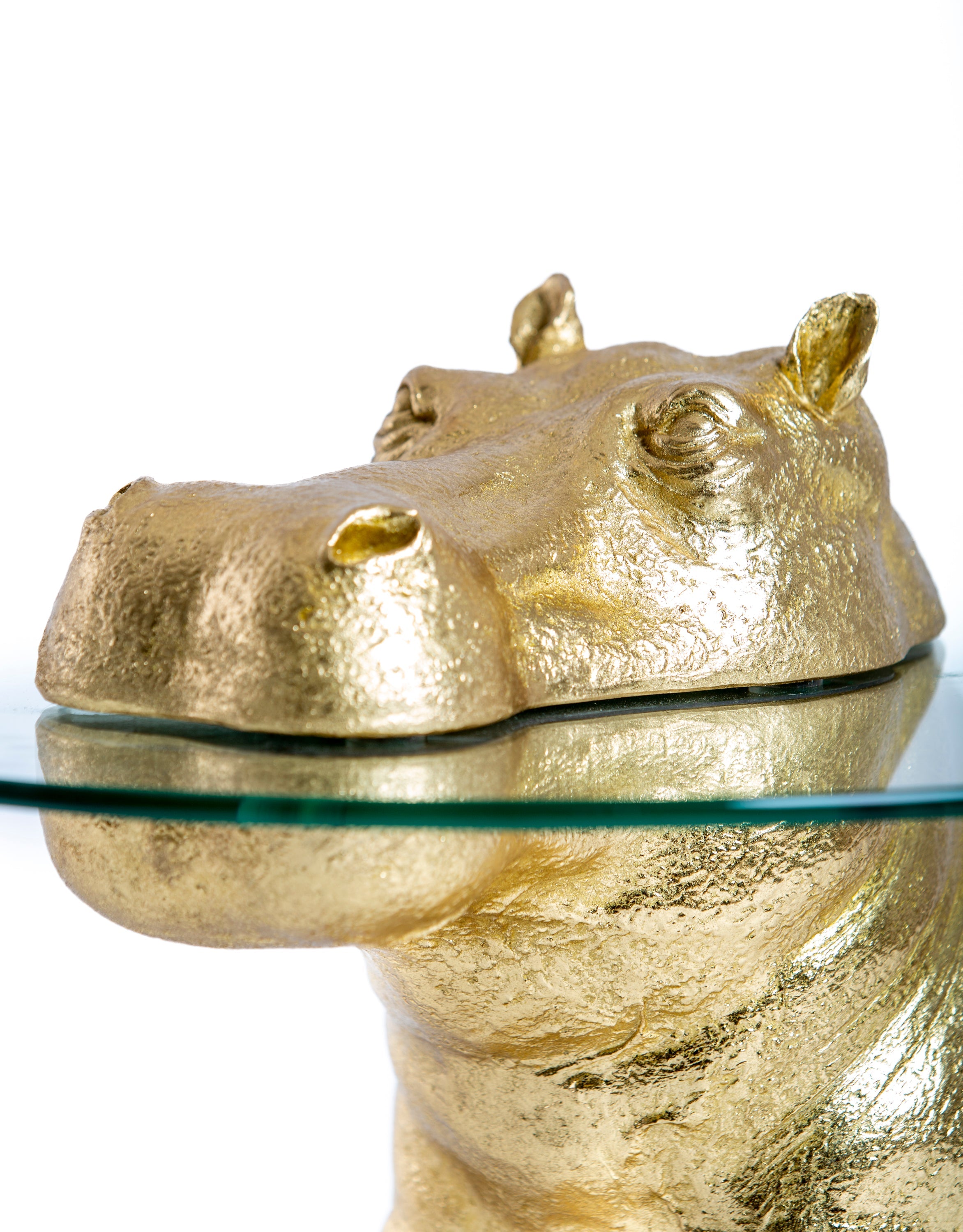 Patty Potamus Hippo Gold Coffee Table