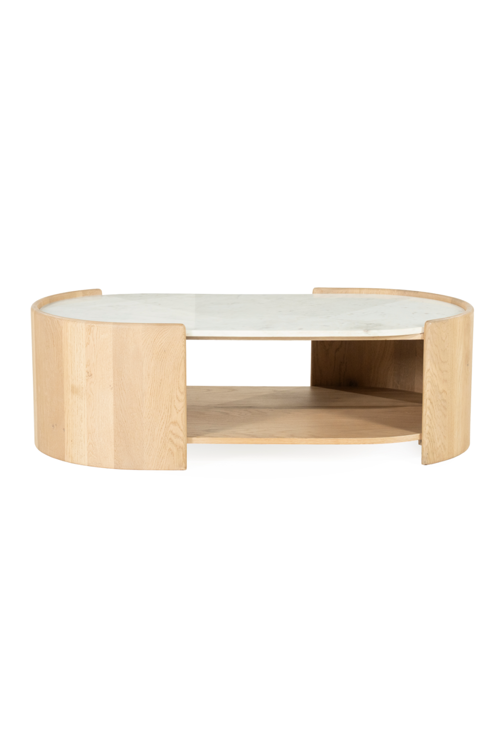 Oval White Marble Coffee Table | Eleonora Don