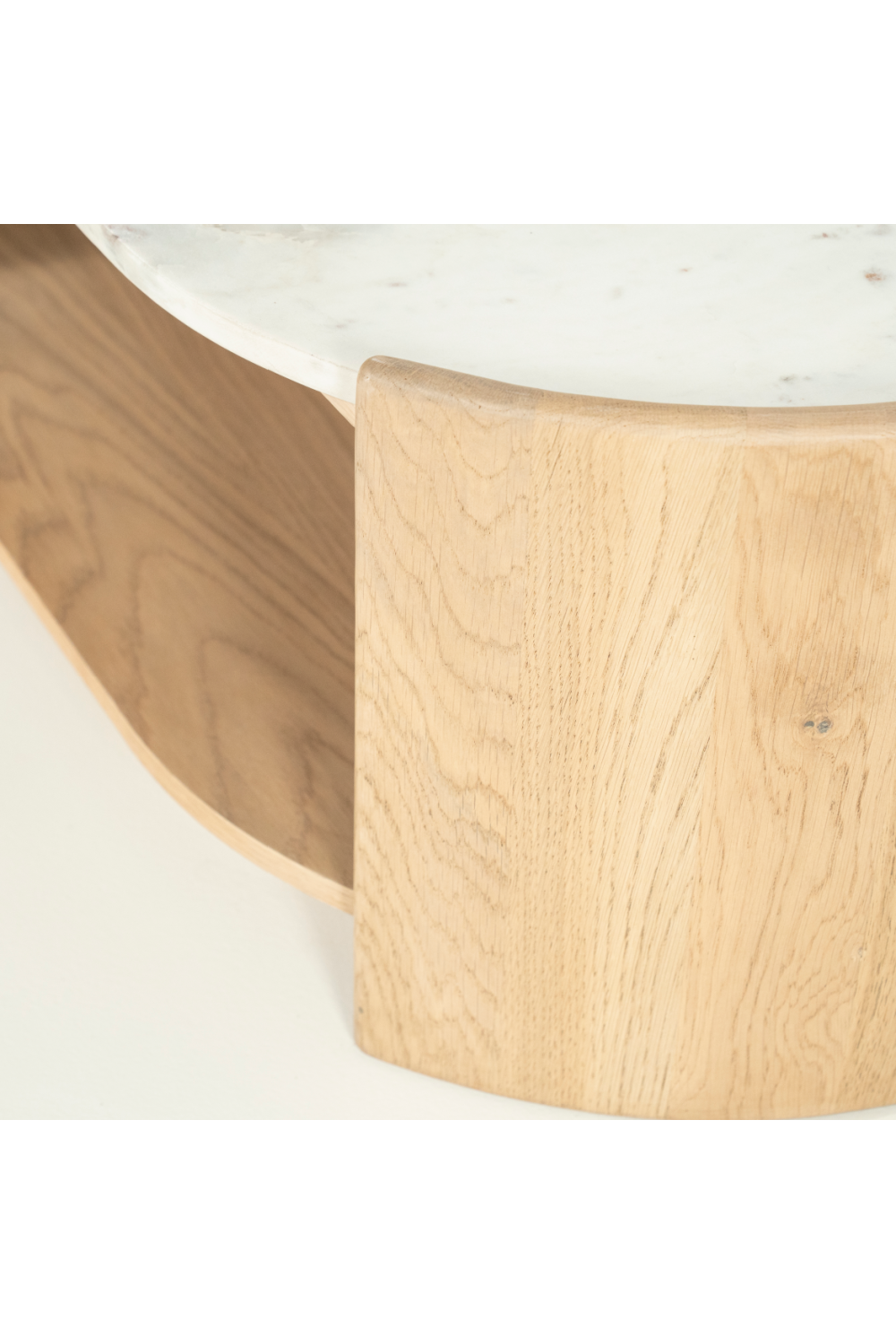 Oval White Marble Coffee Table | Eleonora Don