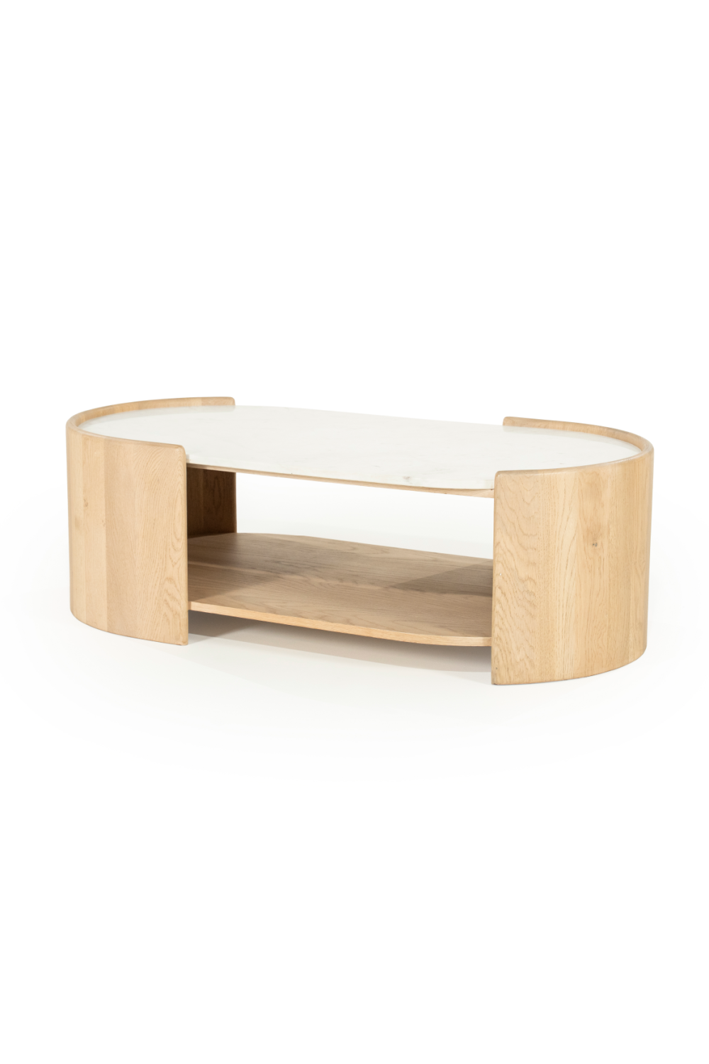 Oval White Marble Coffee Table | Eleonora Don