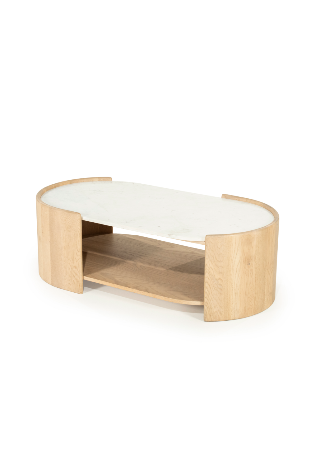 Oval White Marble Coffee Table | Eleonora Don
