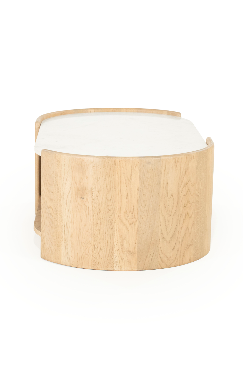 Oval White Marble Coffee Table | Eleonora Don
